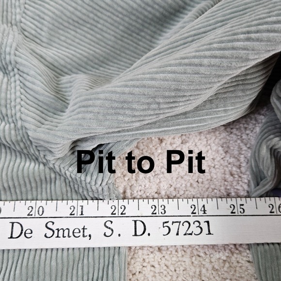 Madewell Yorkway‎ Corduroy Shirt Jacket Women's Size M Sage Utility Shacket Fall - Picture 6 of 8